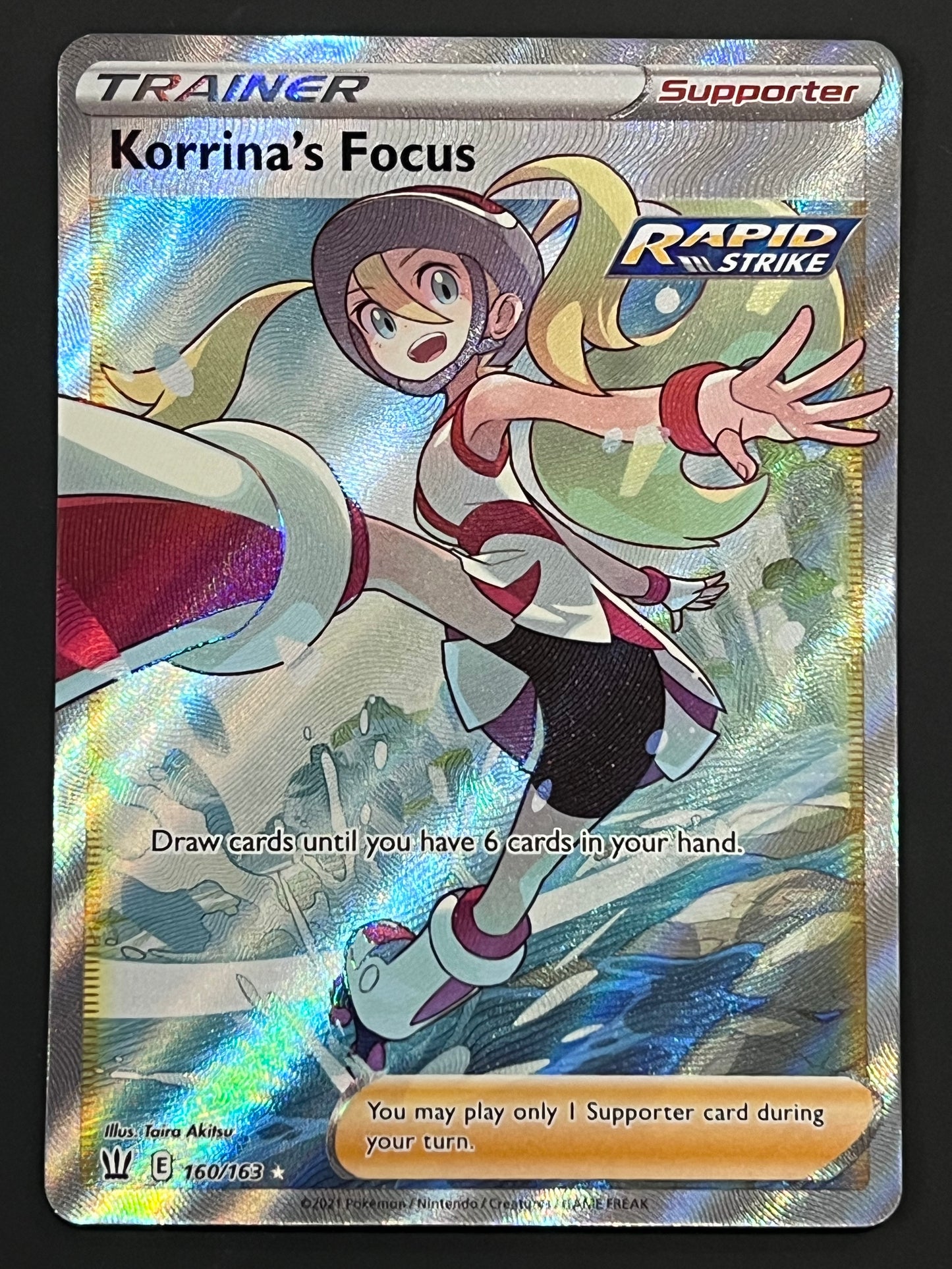 160/163 Korrina’s Focus - Pokémon Battle Styles Full Art