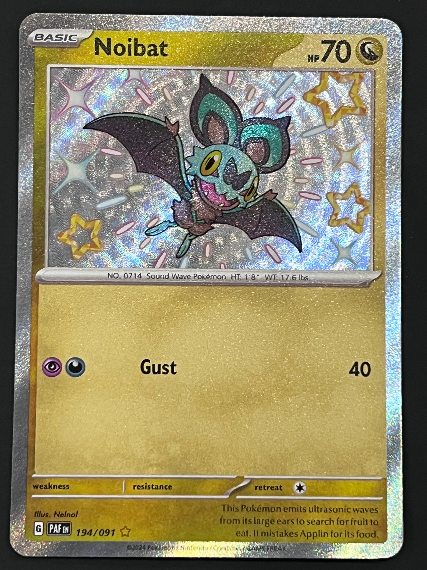 194/091 Noibat - Pokémon Paldean Fates Shiny Rare