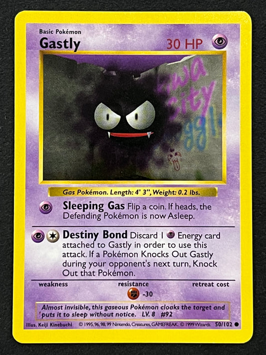 Gastly - 50/102 Shadowless Base Common