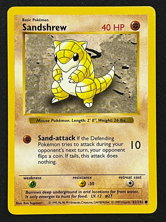 Sandshrew - 62/102 Shadowless Base Common