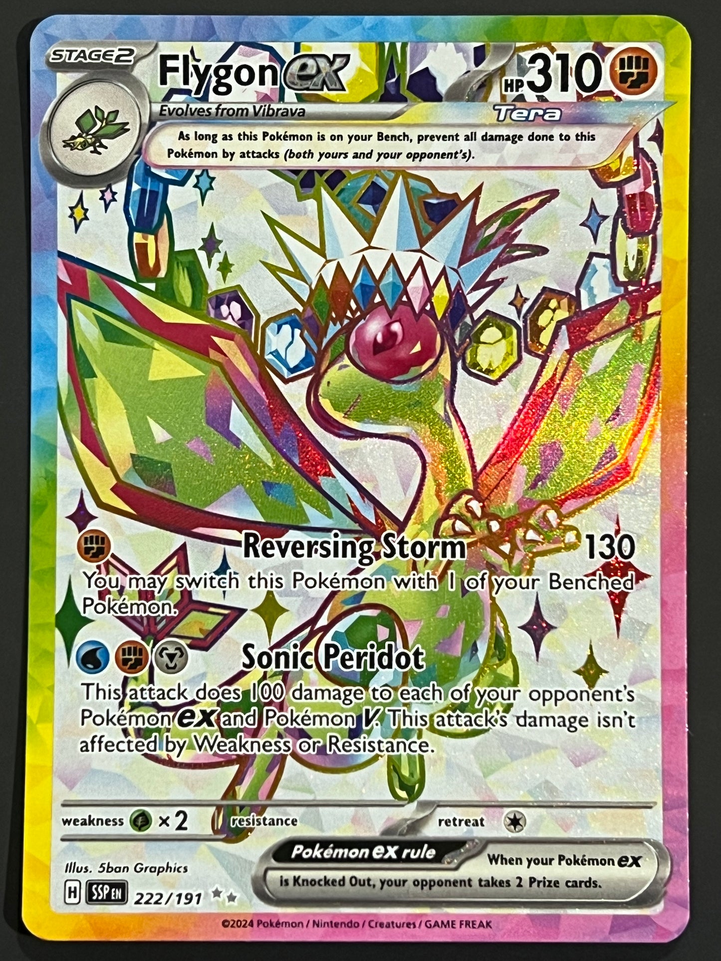 222/191 Flygon Ex - Pokémon Surging Sparks Ultra Rare