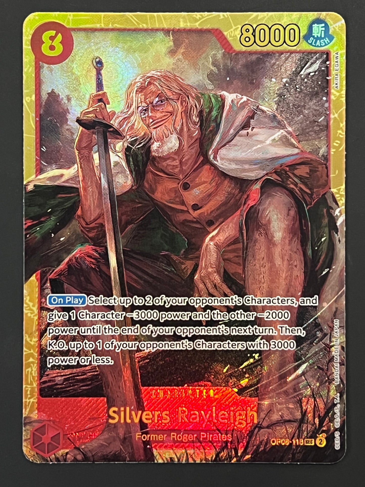 OP08-118 Silvers Rayleigh - One Piece Two Legends Secret Rare