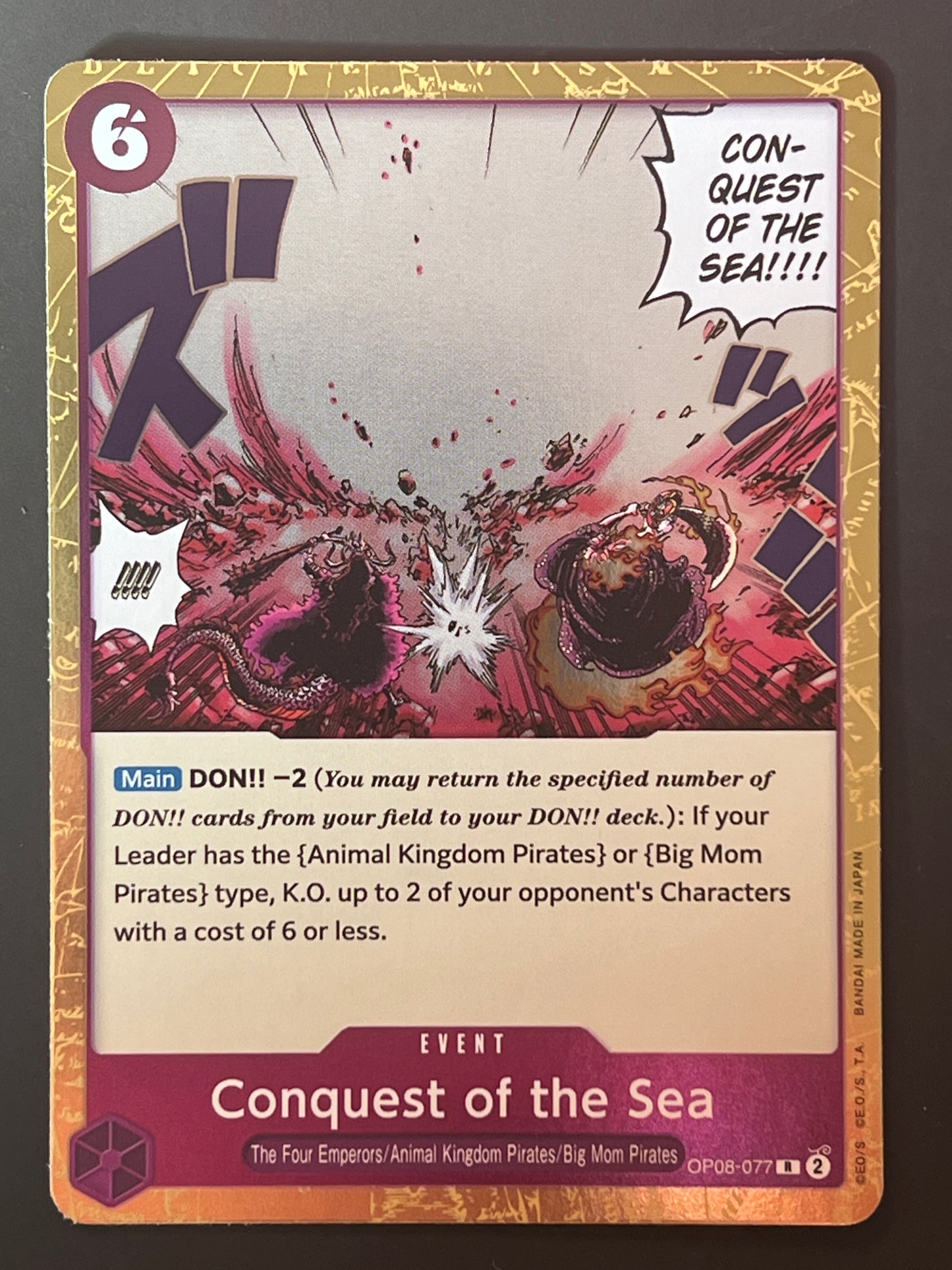 OP08-077 Conquest of the Sea - One Piece Two Legends Rare