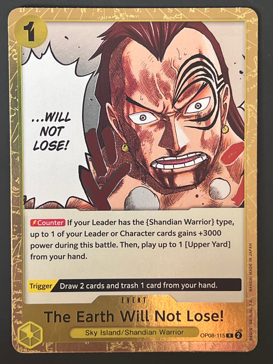 OP08-115 The Earth Will Not Lose! - One Piece Two Legends Rare