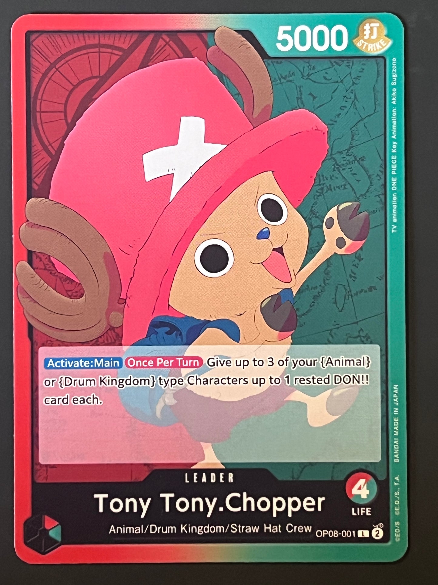 OP08-001 Tony Tony.Chopper - One Piece Two Legends Leader