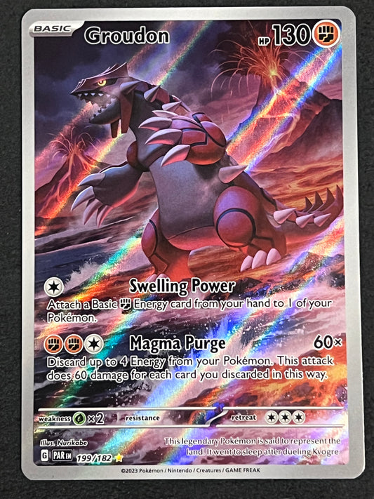 199/182 Groudon - Pokémon Paradox Rift Illustration Rare