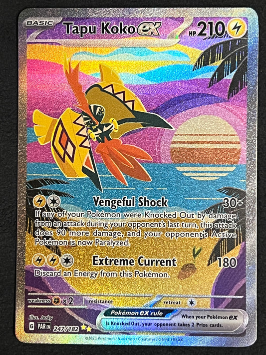 247/182 Tapu Koko Ex - Pokémon Paradox Rift Special Illustration Rare