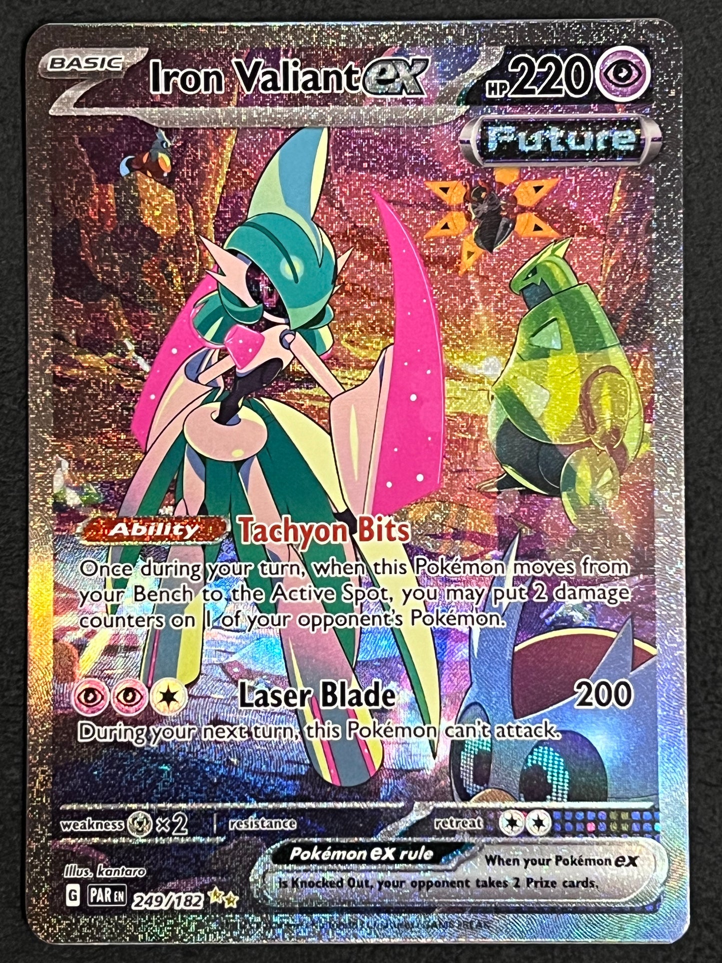 249/182 Iron Valiant Ex - Pokémon Paradox Rift Special Illustration Rare