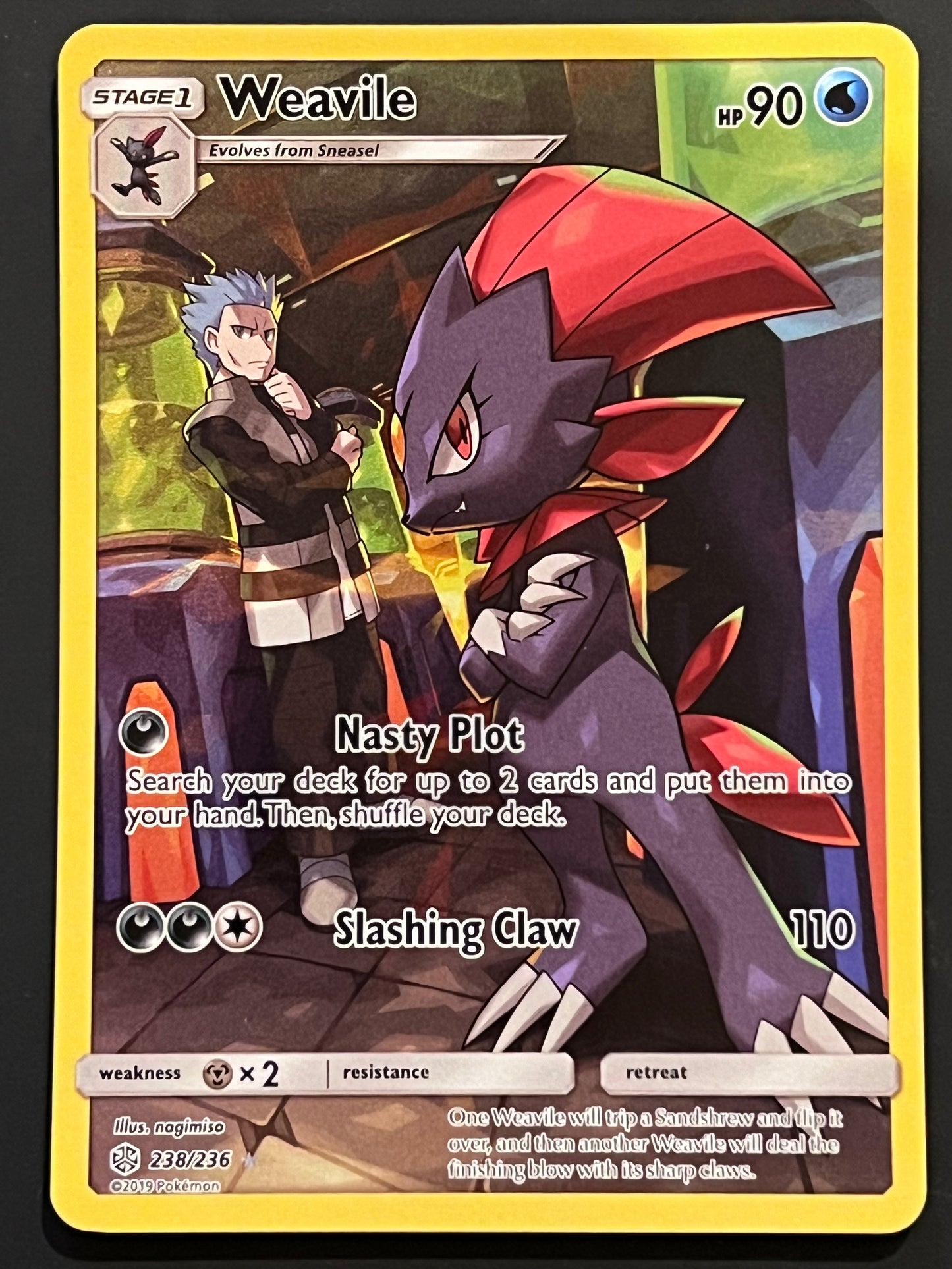 238/236 Weavile - Pokémon Cosmic Eclipse Secret Rare