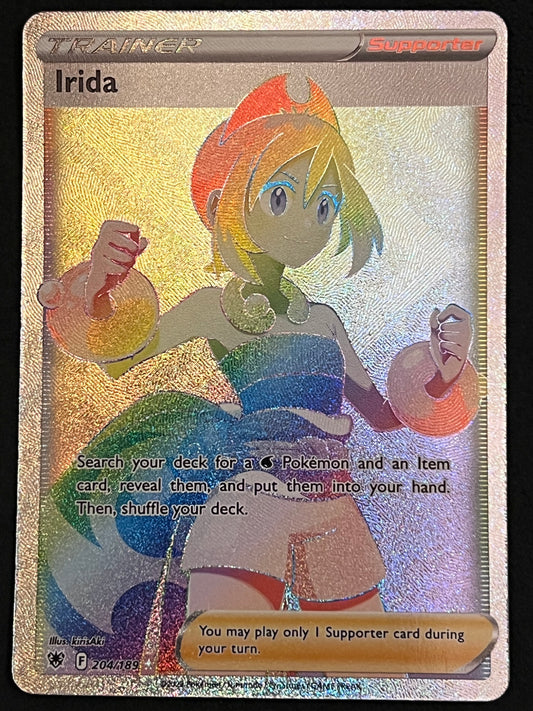 Irida - 204/189 Astral Radiance Rainbow Rare Holo Trainer