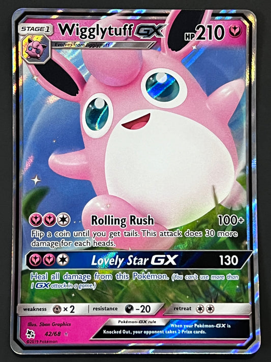 42/68 Wigglytuff Gx - Pokémon Hidden Fates Ultra Rare