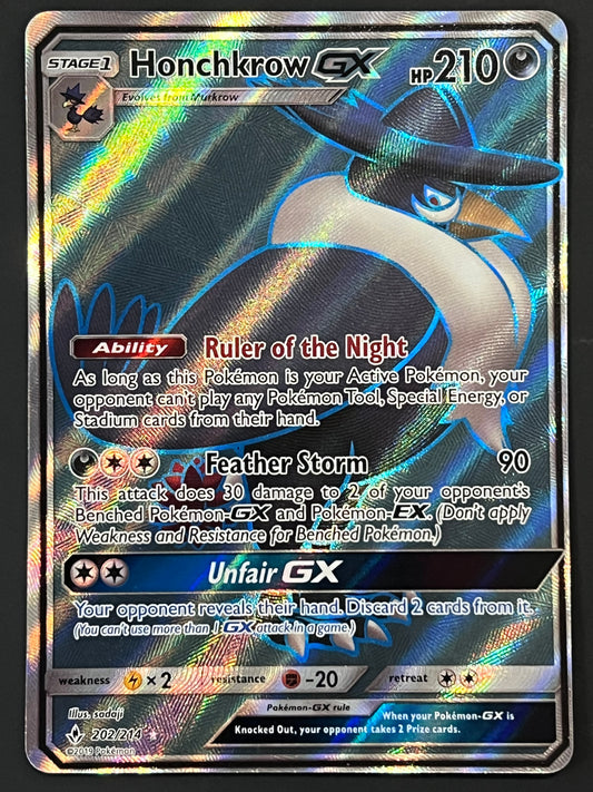 202/214 Honchkrow Gx  - Pokémon Unbroken Bonds Full Art