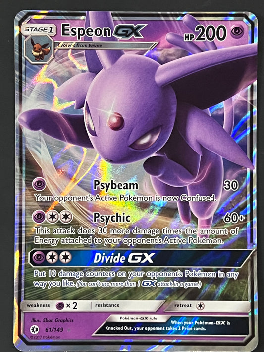 061/149 Espeon Gx - Pokémon Sun/Moon Base Ultra Rare