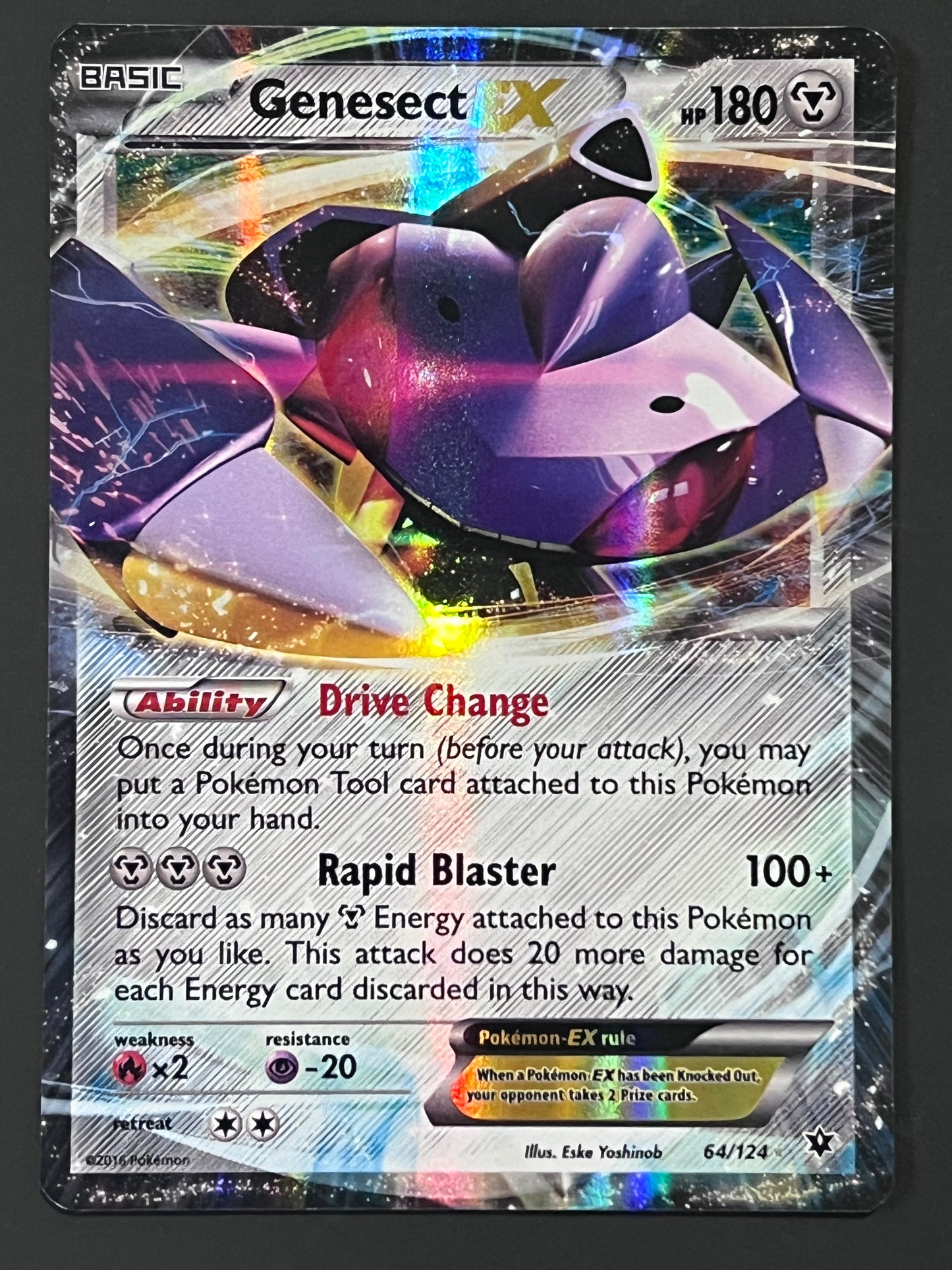 064/124 Genesect Ex - Pokémon Fates Collide Ultra Rare