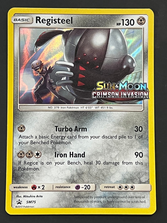 SM075 Registeel - Pokémon Stamped Black Star Promo