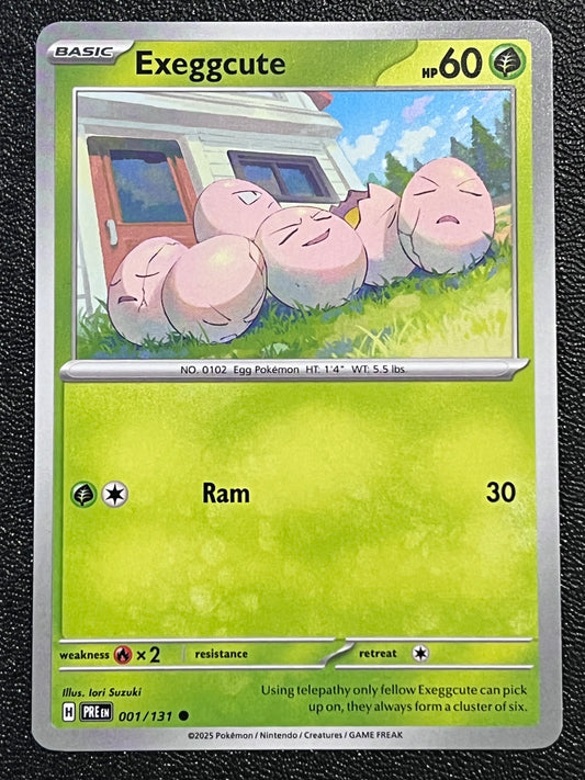 001/131 Exeggcute - Pokémon Prismatic Evolutions Common