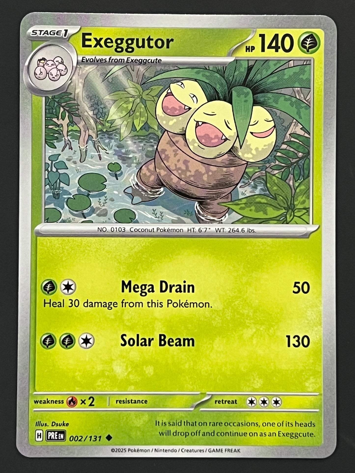 002/131 Exeggutor - Pokémon Prismatic Evolutions Uncommon