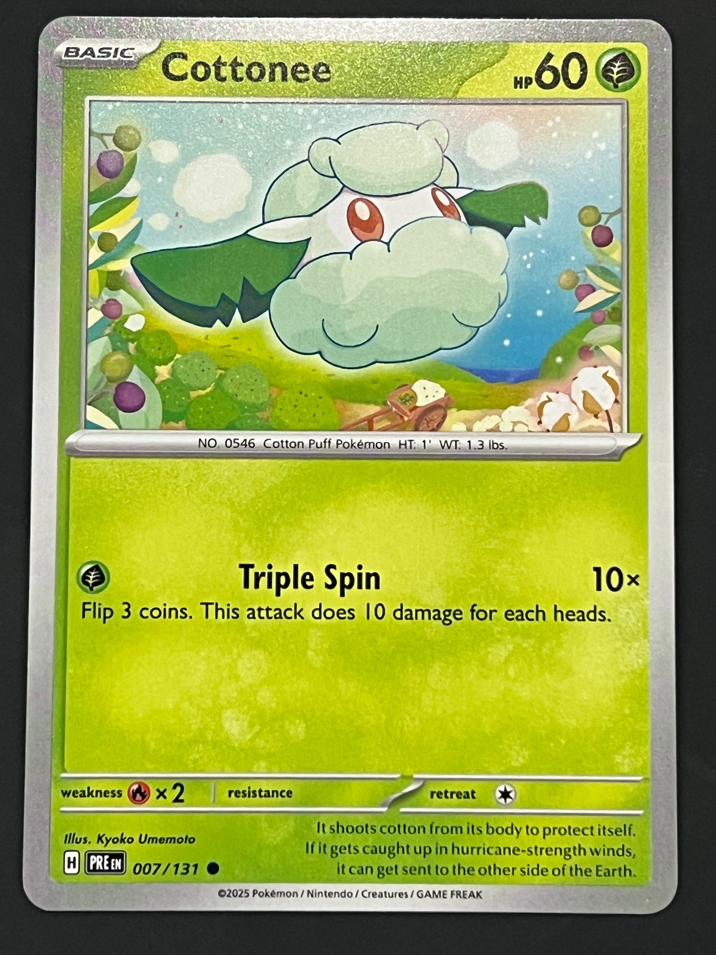 007/131 Cottonee - Pokémon Prismatic Evolutions Common