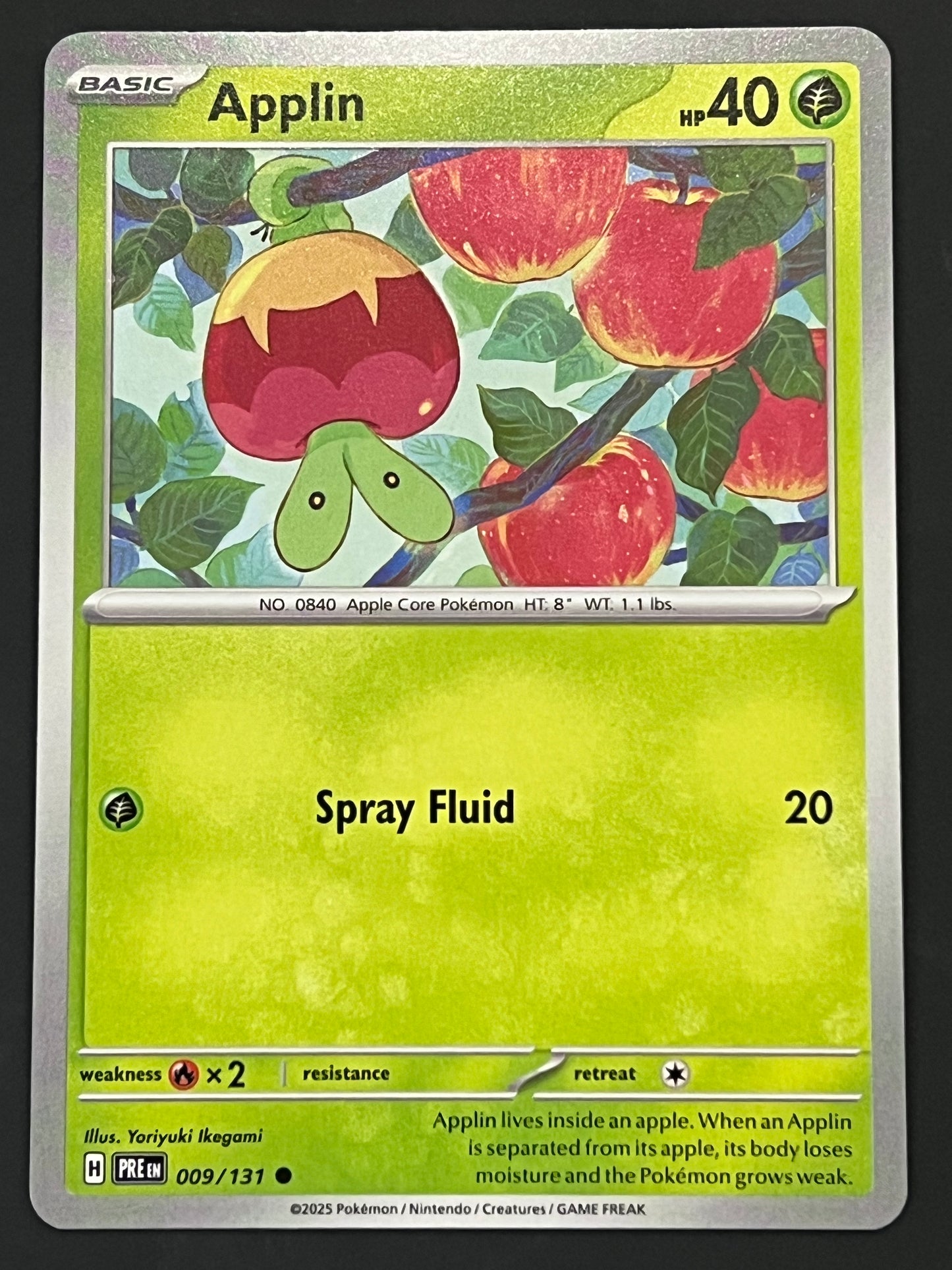 009/131 Applin - Pokémon Prismatic Evolutions Common