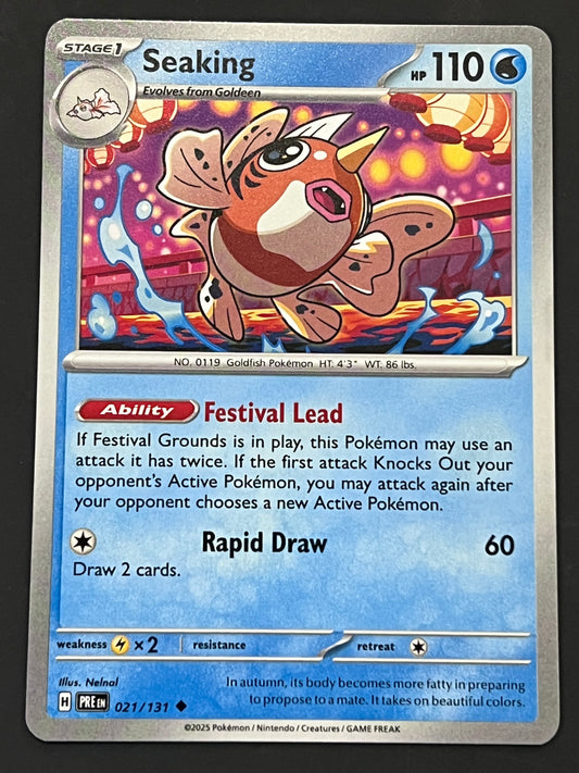 021/131 Seaking - Pokémon Prismatic Evolutions Uncommon