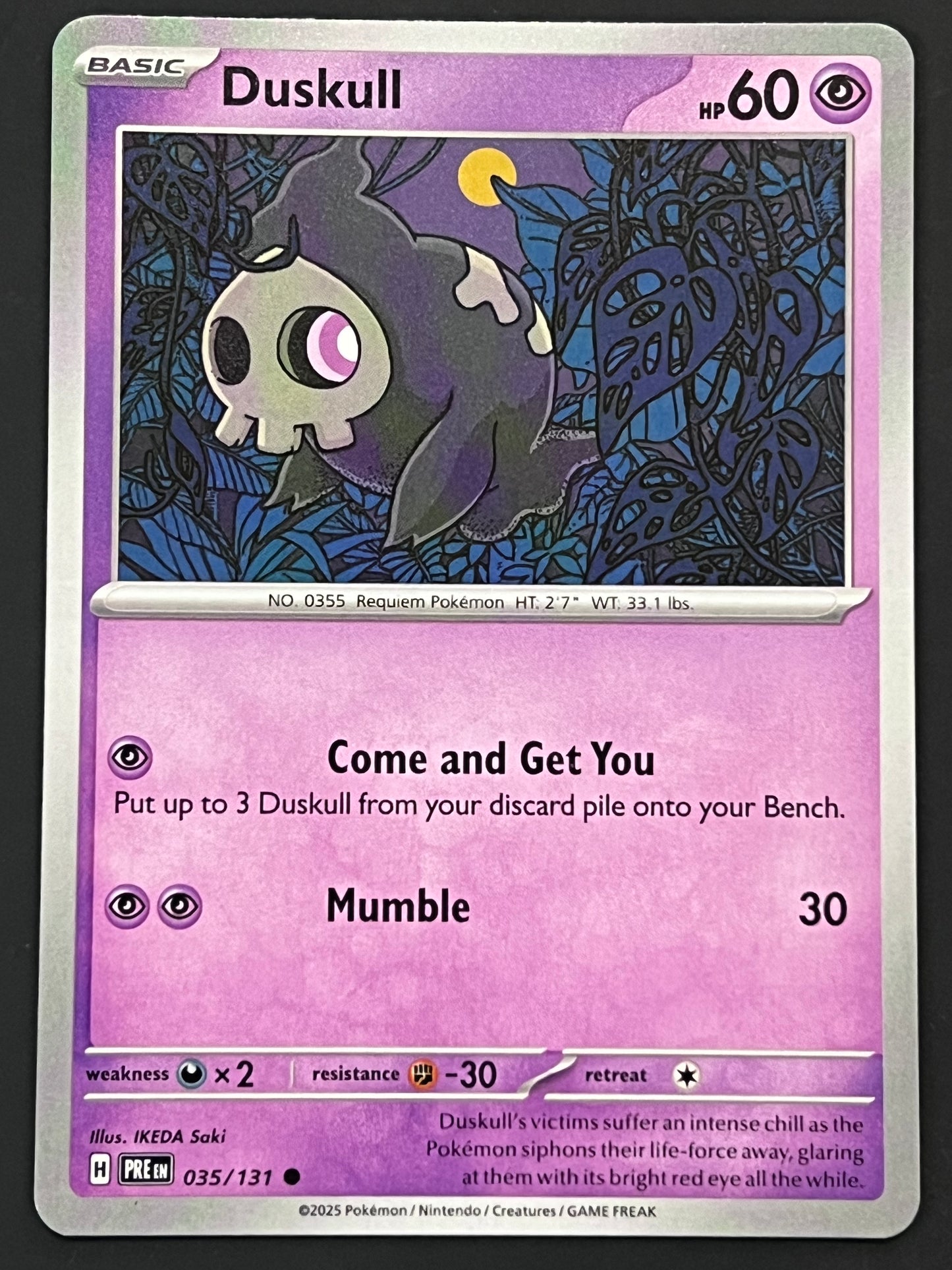 035/131 Duskull - Pokémon Prismatic Evolutions Common