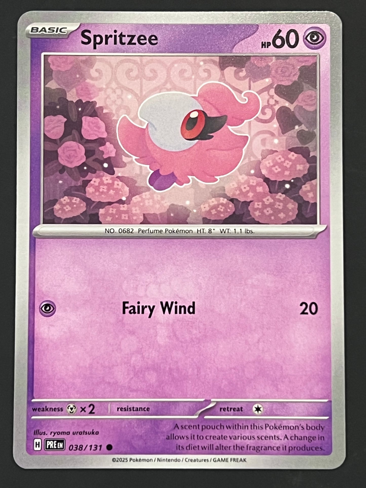 038/131 Spritzee - Pokémon Prismatic Evolutions Common