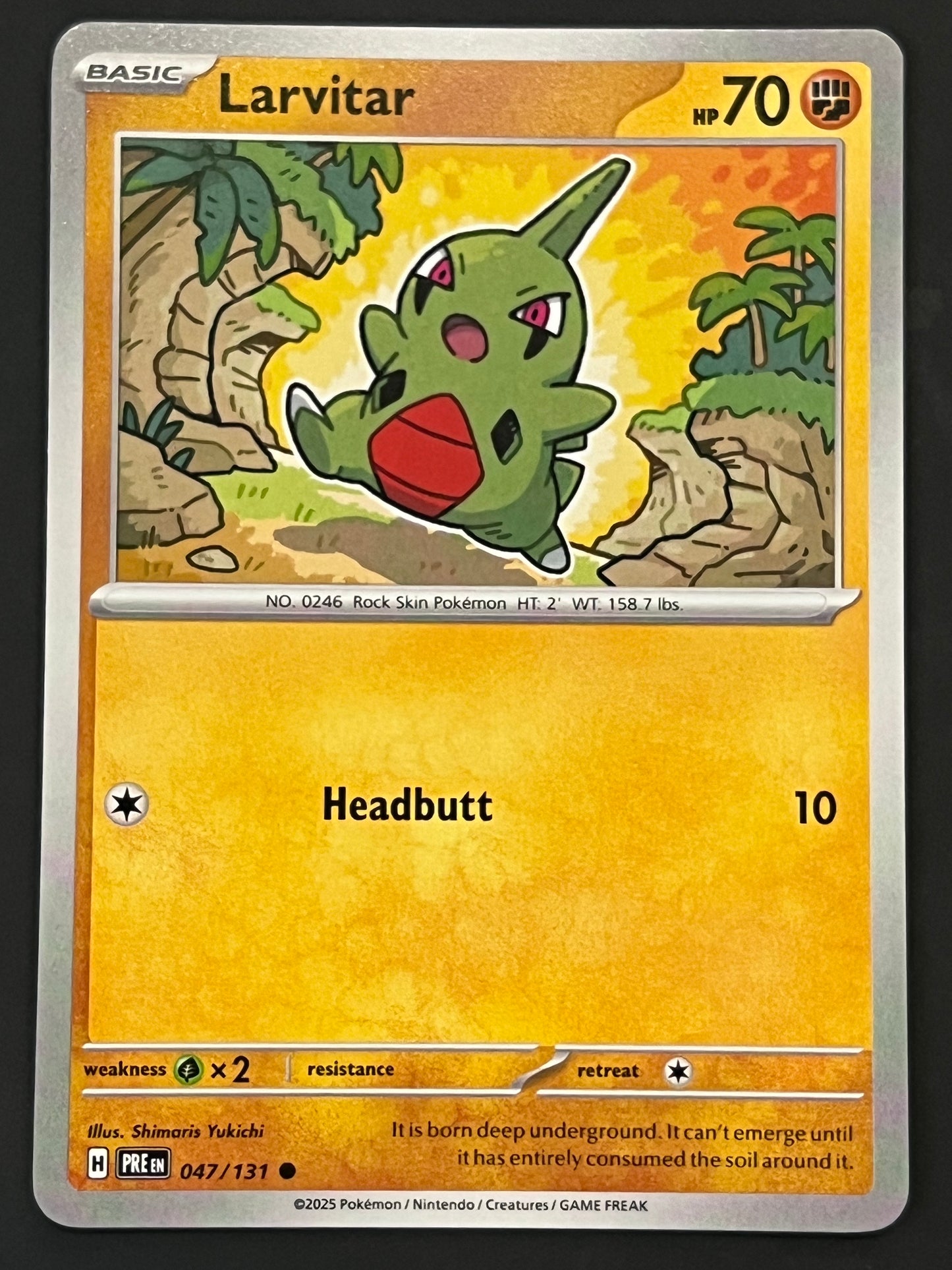 047/131 Larvitar - Pokémon Prismatic Evolutions Common