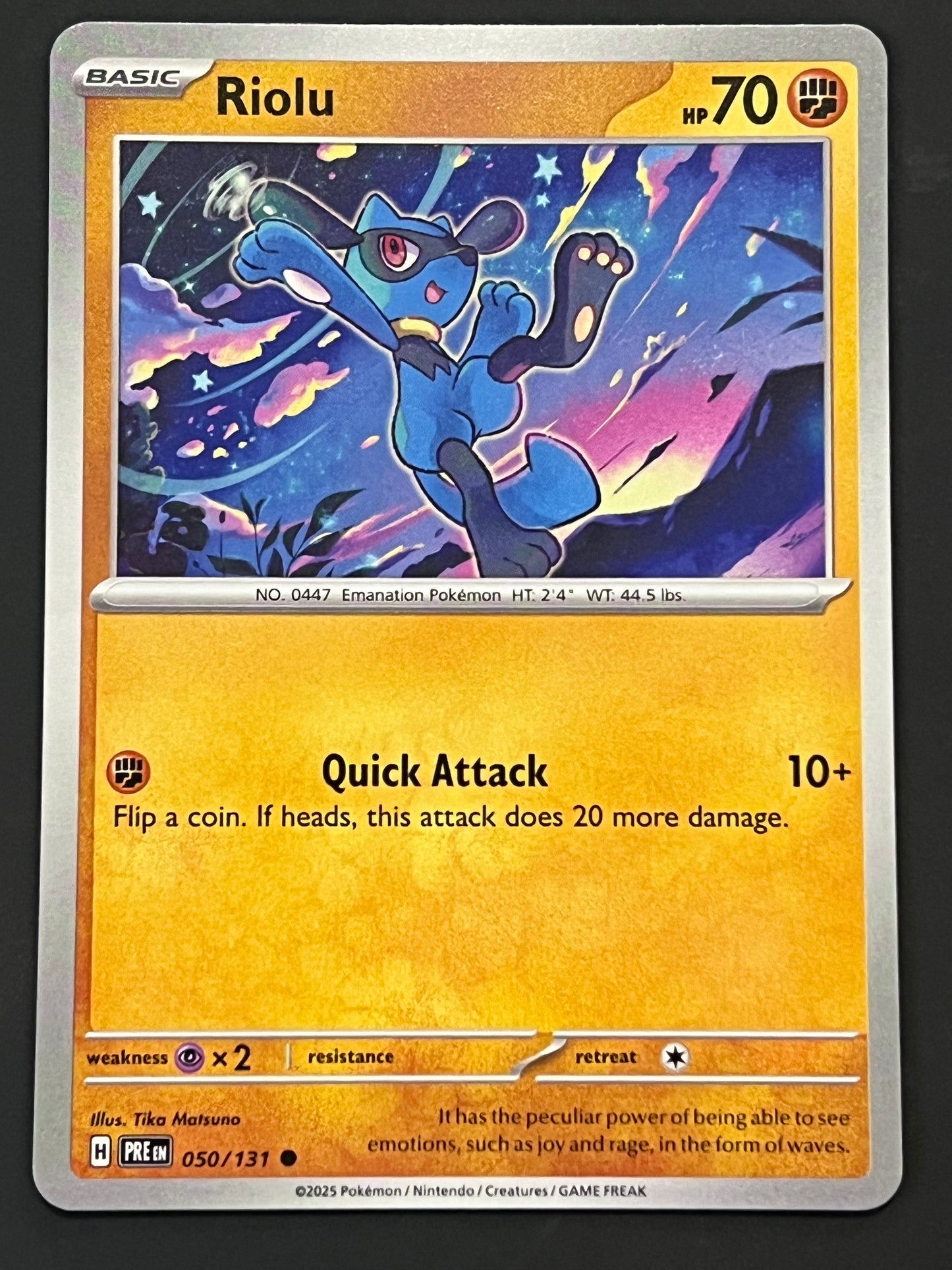 050/131 Riolu - Pokémon Prismatic Evolutions Common