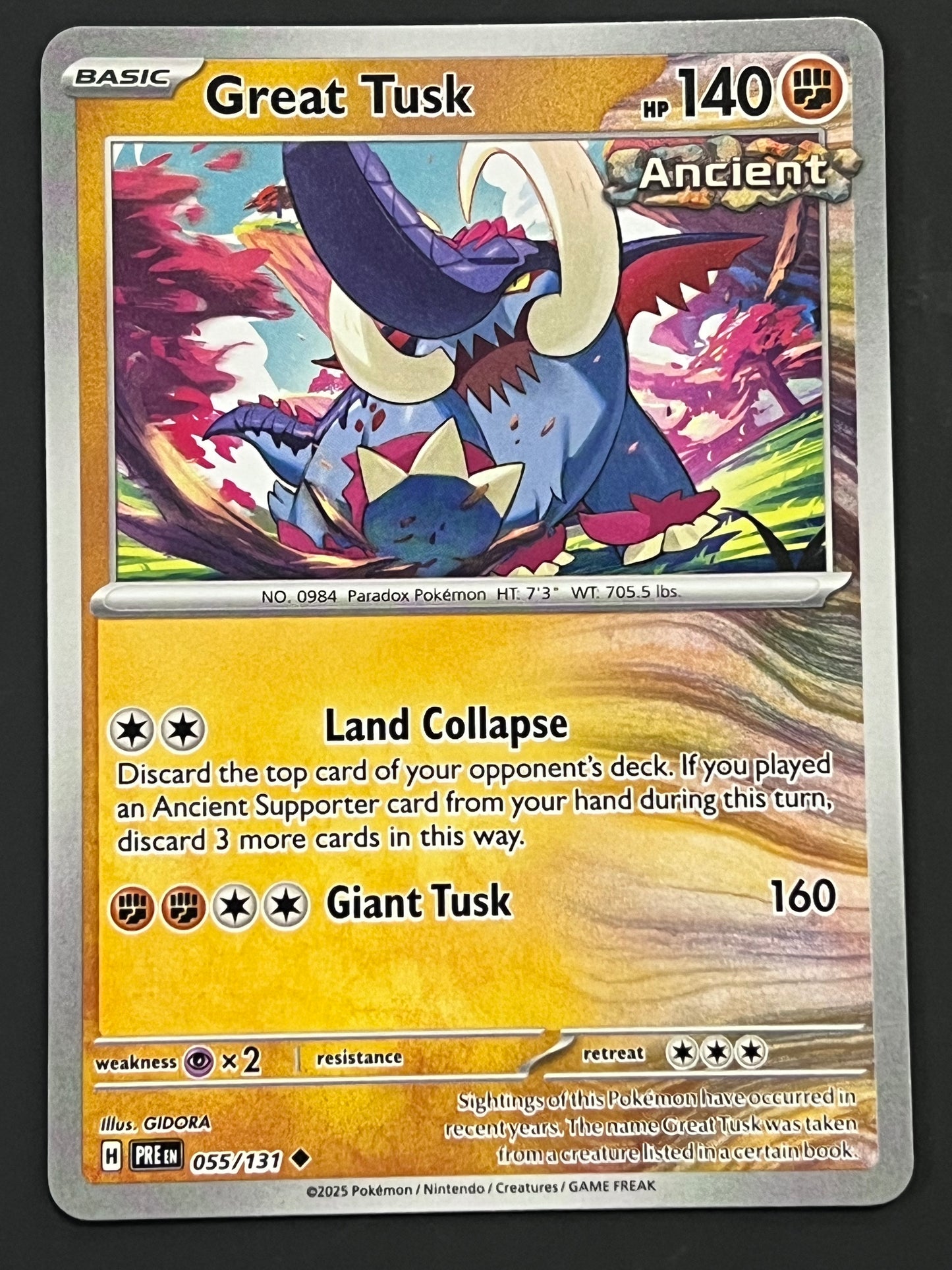 055/131 Great Tusk - Pokémon Prismatic Evolutions Uncommon