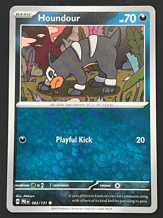 062/131 Houndour - Pokémon Prismatic Evolutions Common