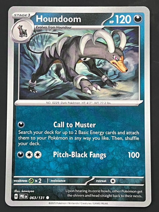 063/131 Houndoom - Pokémon Prismatic Evolutions Common