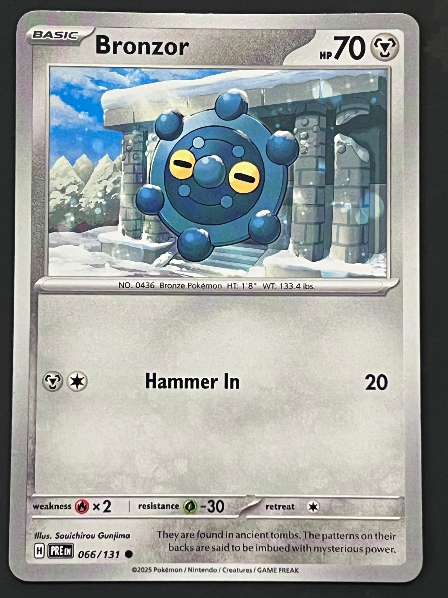 066/131 Bronzor - Pokémon Prismatic Evolutions Common