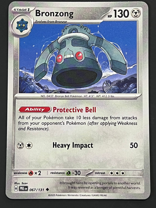 067/131 Bronzong - Pokémon Prismatic Evolutions Uncommon