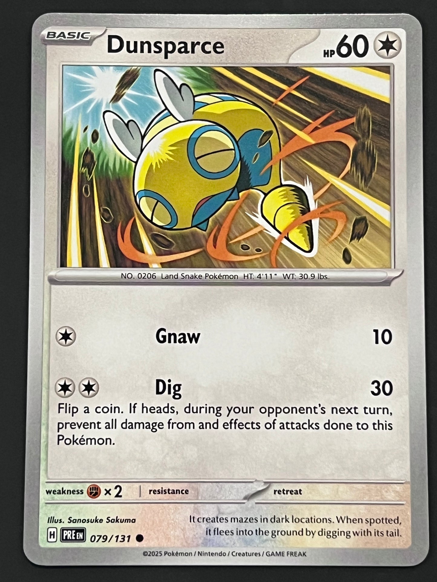 079/131 Dunsparce - Pokémon Prismatic Evolutions Common