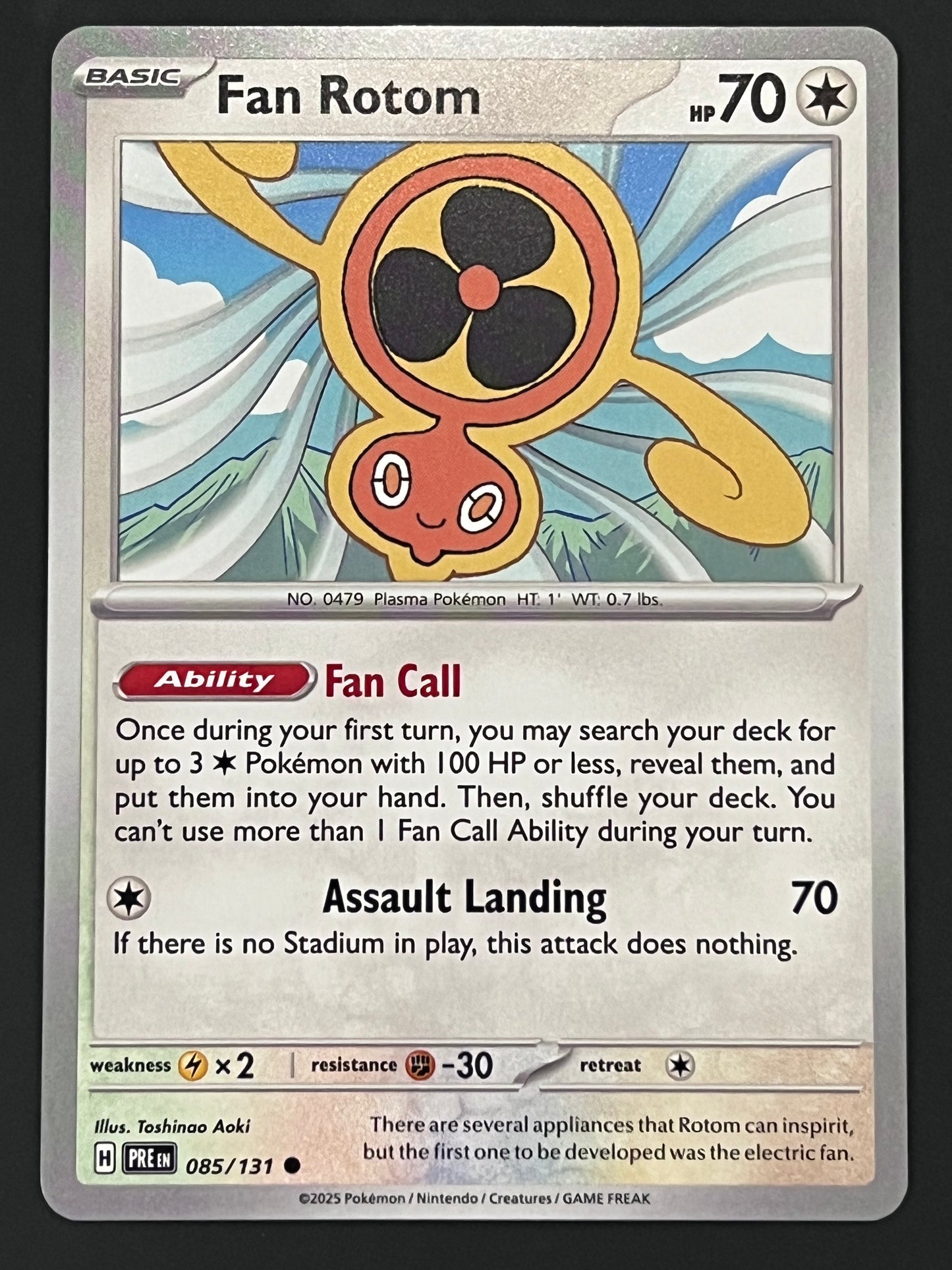 085/131 Fan Rotom - Pokémon Prismatic Evolutions Common