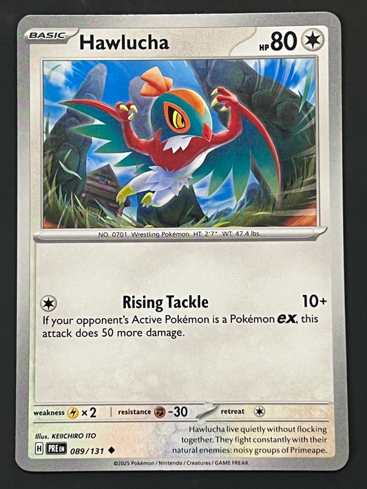 089/131 Hawlucha - Pokémon Prismatic Evolutions Uncommon