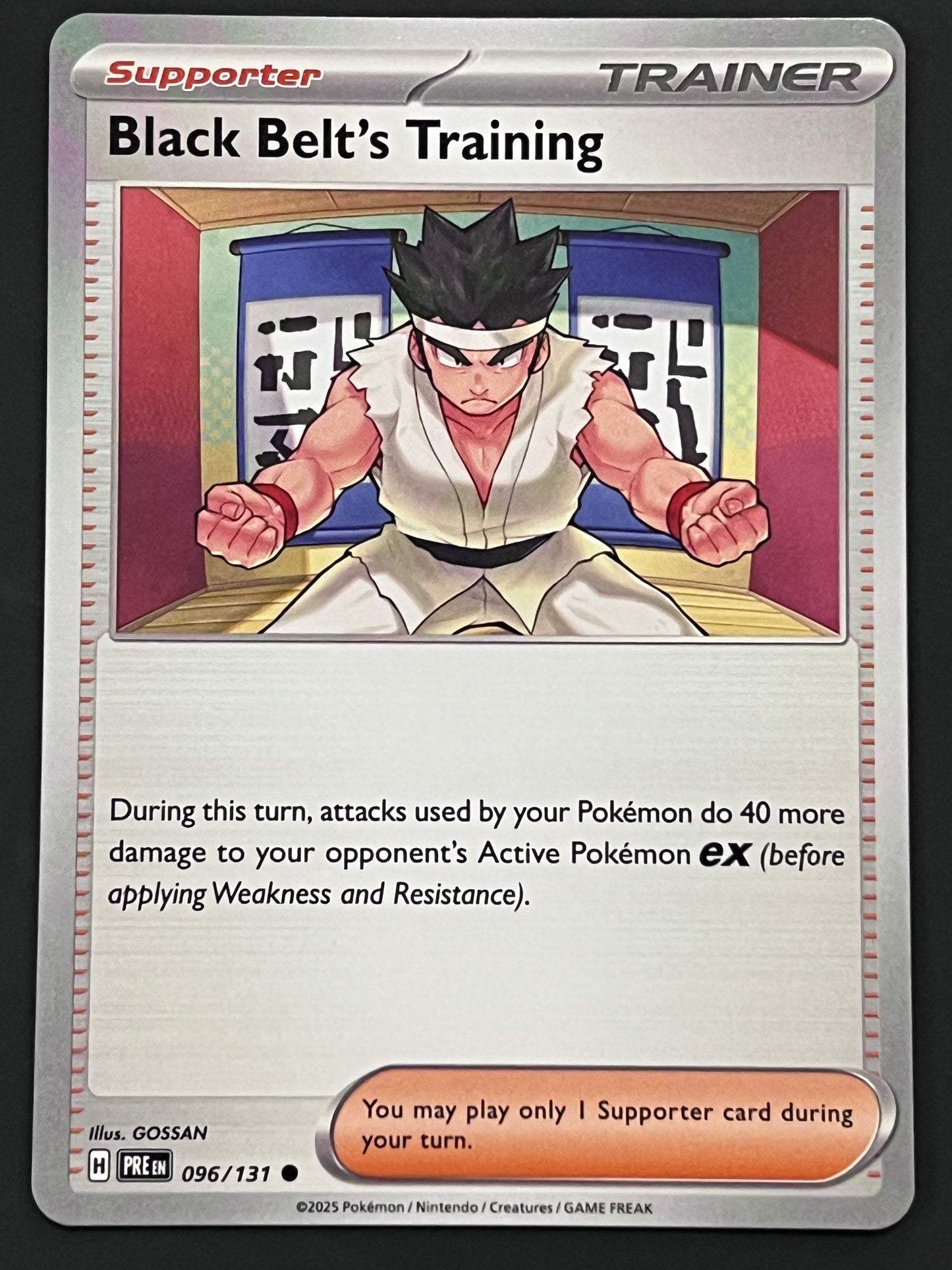 096/131 Black Belt’s Training - Pokémon Prismatic Evolutions Common