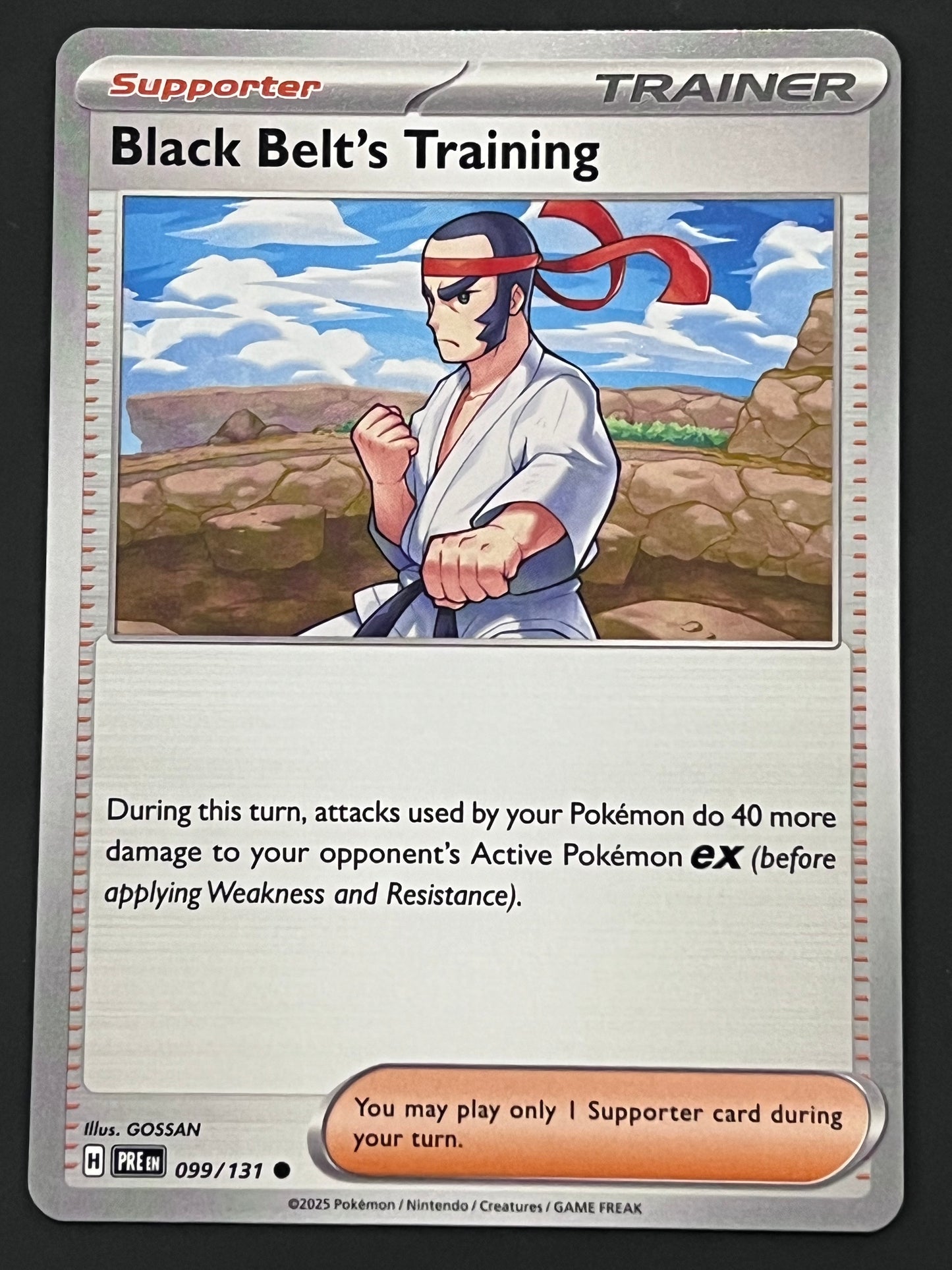 099/131 Black Belt’s Training - Pokémon Prismatic Evolutions Common