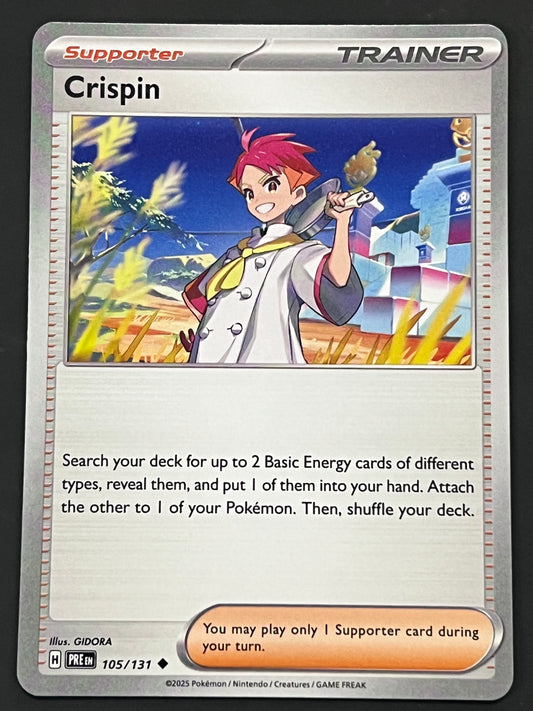 105/131 Crispin - Pokémon Prismatic Evolutions Uncommon