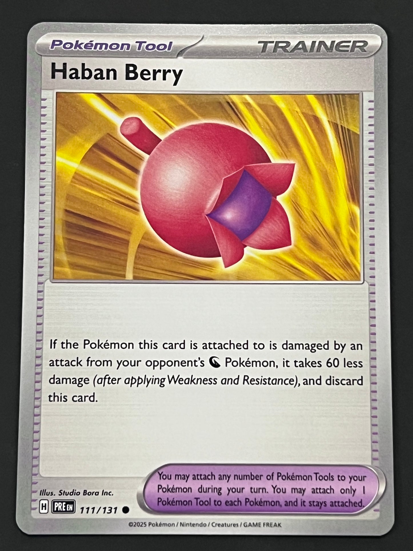 111/131 Haban Berry - Pokémon Prismatic Evolutions Uncommon