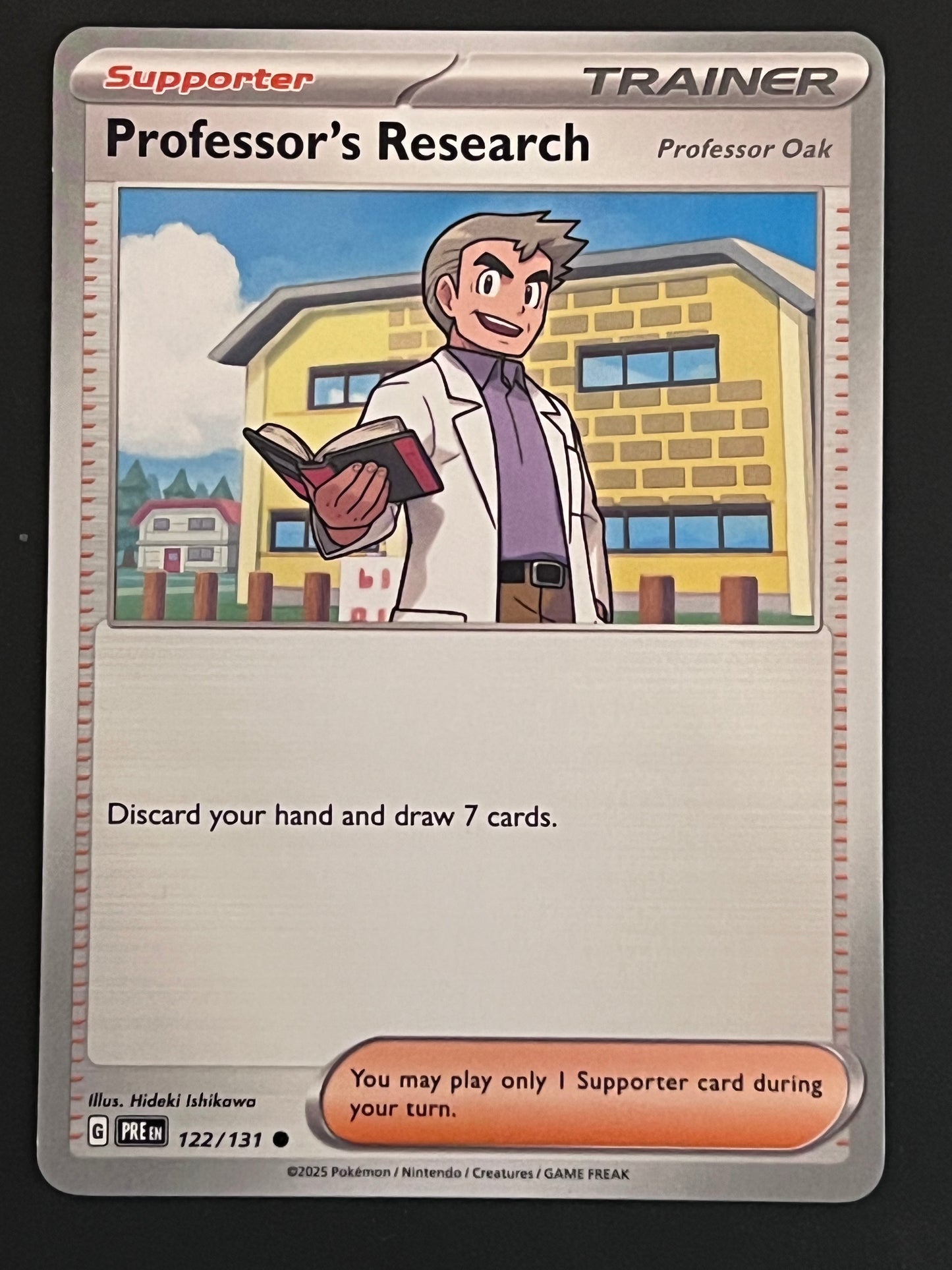 122/131 Professor’s Research - Pokémon Prismatic Evolutions Common