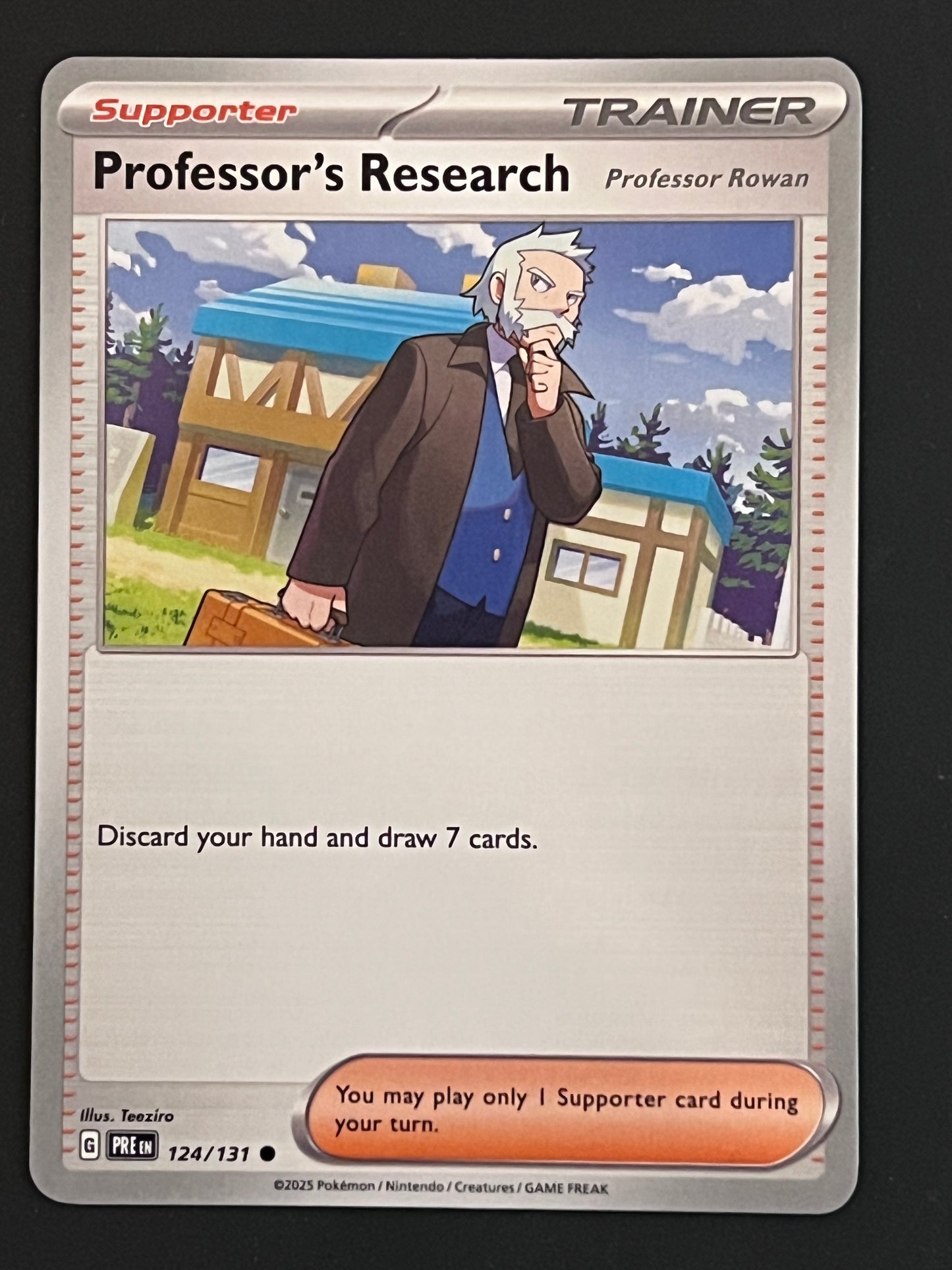 124/131 Professor’s Research - Pokémon Prismatic Evolutions Common