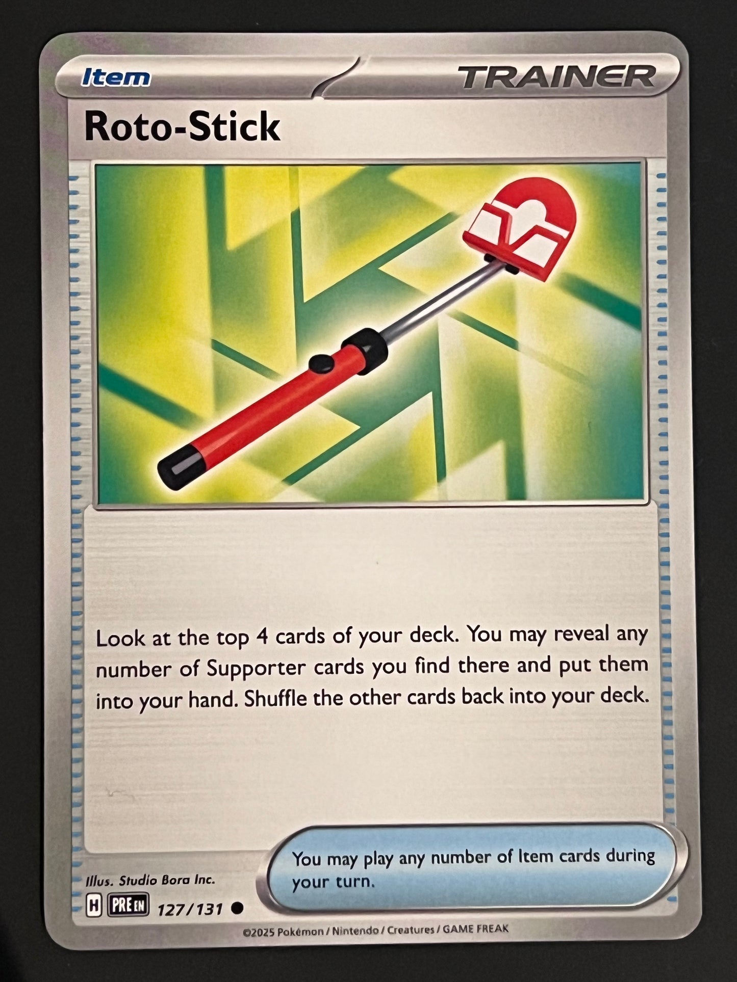 127/131 Roto-Stick - Pokémon Prismatic Evolutions Uncommon