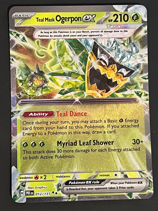 012/131 Teal Mask Ogerpon Ex - Pokémon Prismatic Evolutions Double Rare