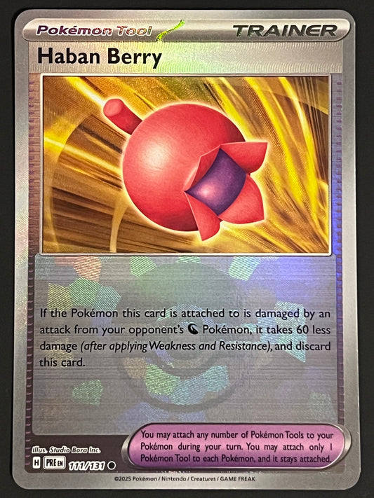 111/131 Haban Berry - Pokémon Prismatic Evolutions Uncommon Reverse POKEBALL