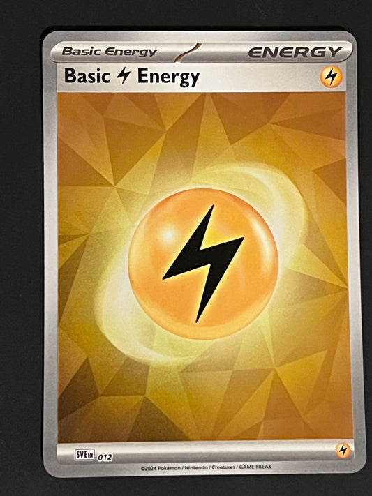 Energy 012 Lightning - Pokémon Prismatic Evolutions Reverse