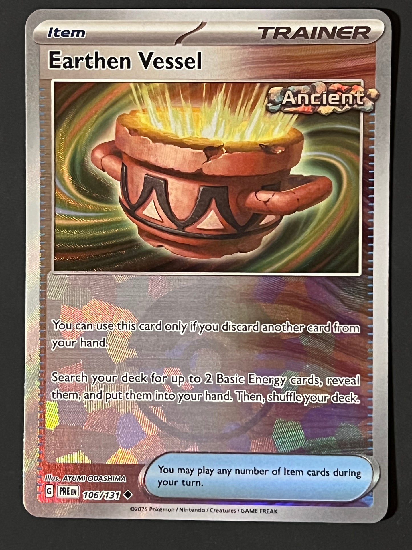 106/131 Earthern Vessel - Pokémon Prismatic Evolutions Uncommon Reverse POKEBALL