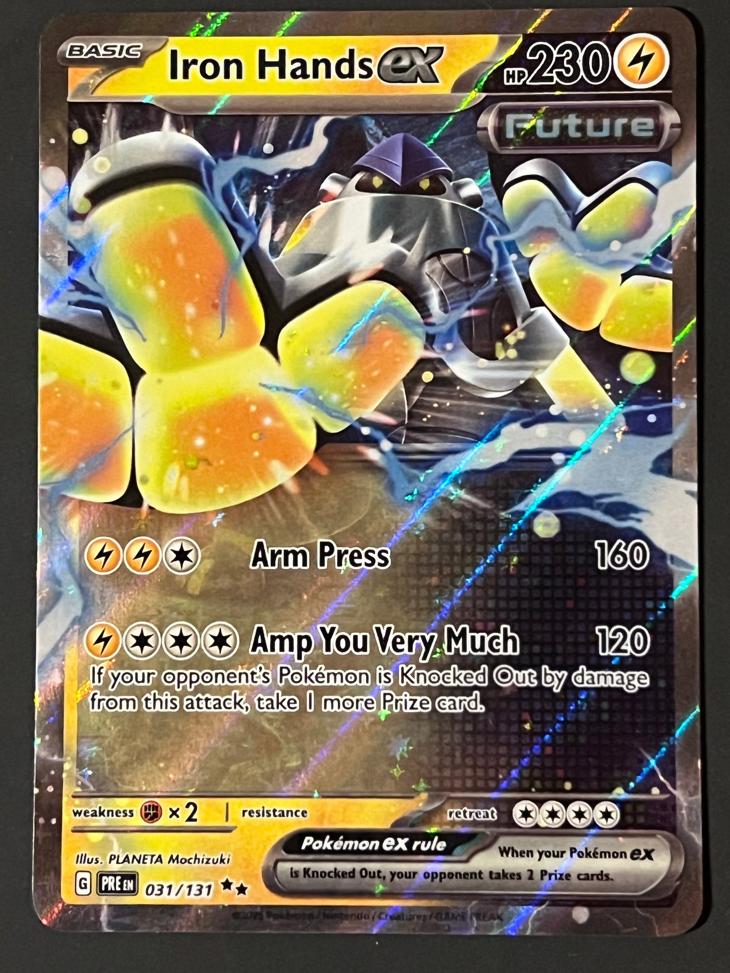 031/131 Iron Hands Ex - Pokémon Prismatic Evolutions Double Rare