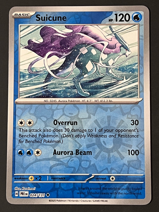 024/131 Suicune - Pokémon Prismatic Evolutions Uncommon Reverse