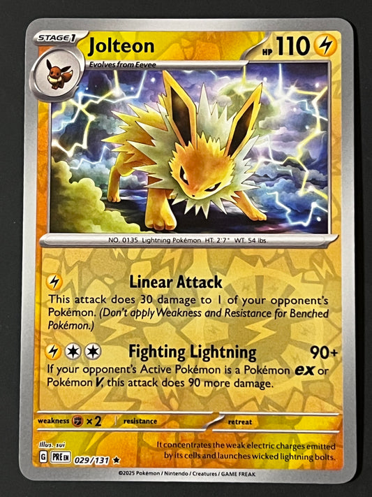 029/131 Jolteon - Pokémon Prismatic Evolutions Rare Reverse